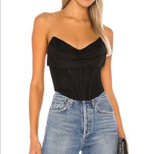 Hailee Bustier Top in Black